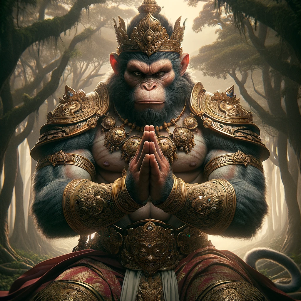 Sugriva Begs Lakshmana for Forgiveness